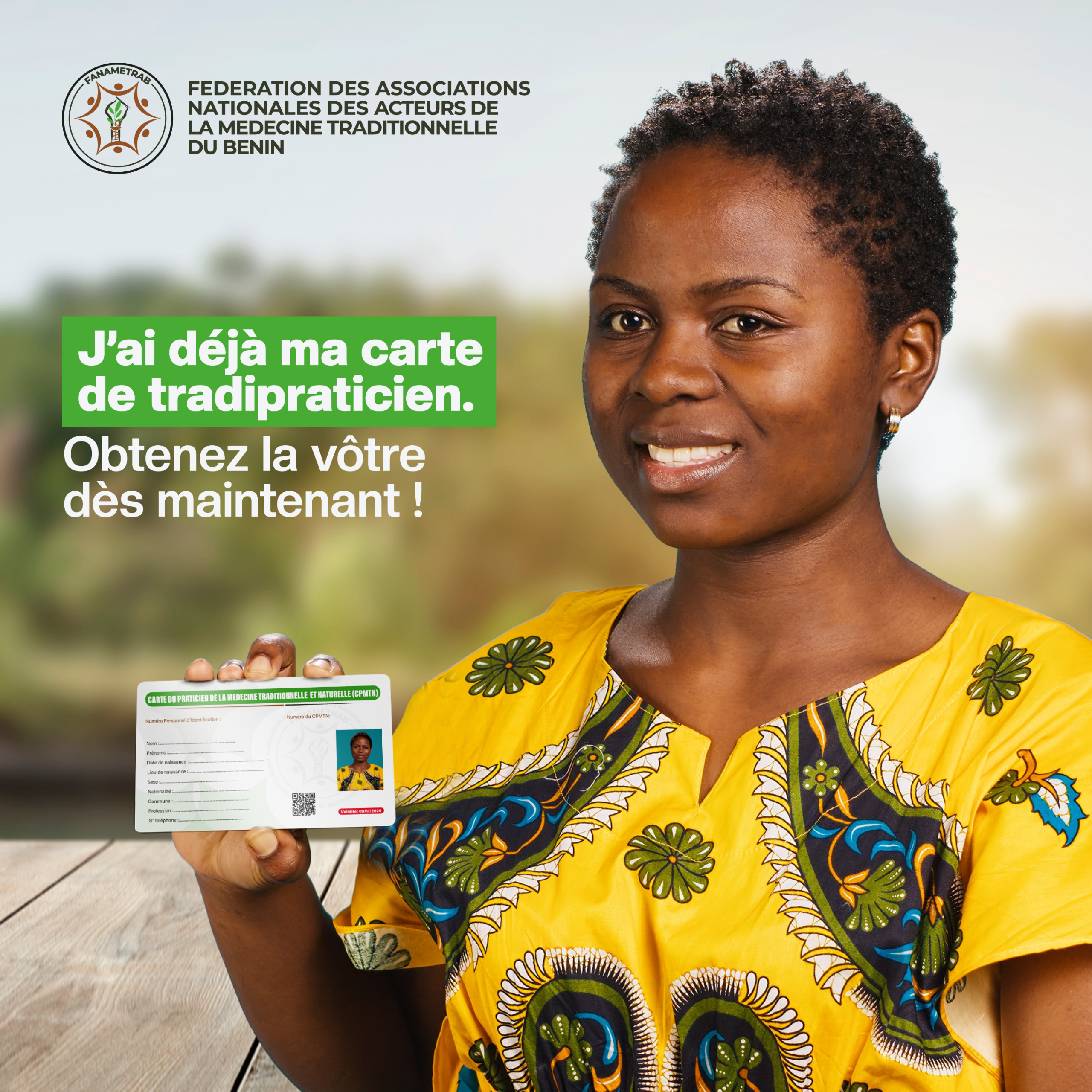 Obtenez votre carte de tradipraticien dès maintenant